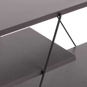 Living room composition 2 pcs. Hm11771.20 melamine/metal in dark gray-black