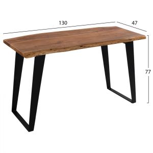 Console Alicia-a acacia solid wood 130x47x77.5cm Hm8172.11