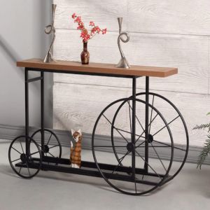 Bike console in walnut color 148x28x85cm