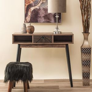 Конзола Boho-b Home цвят черен/сив дъб 90*35*75