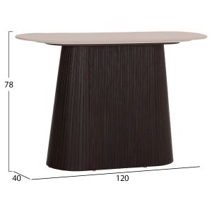Console Cater Hm18323 with ceramic top with travertine look - MDF base 120x40x78cm.