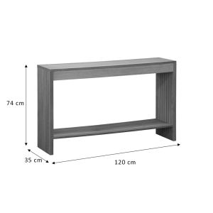 Console Focused Mdf natural color 120x35x74cm