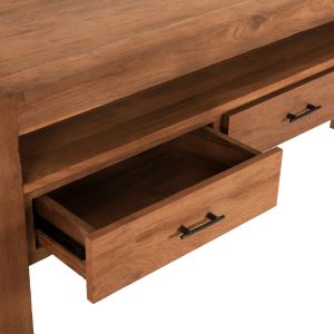 Конзола Grayson с 3 чекмеджета от тиково дърво Hm9556 в натурален цвят 180x45x80hcm