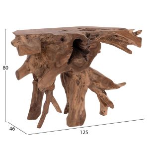 Console Grimal Hm18298 teak wood (root) - natural color 125x46x80cm.