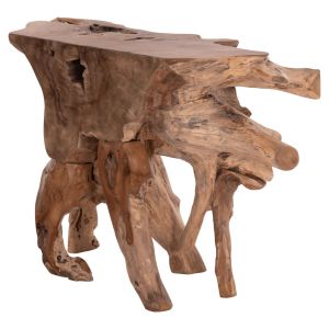 Console Grimal Hm18298 teak wood (root) - natural color 125x46x80cm.