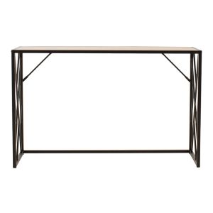 Console Ivy in walnut/black 120x35x75cm
