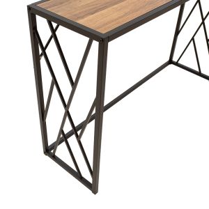 Console Ivy in walnut/black 120x35x75cm