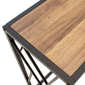 Console Ivy in walnut/black 120x35x75cm