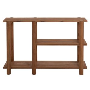 Конзола Kutai Hm9638 от масивно тиково дърво 120x35x80hcm