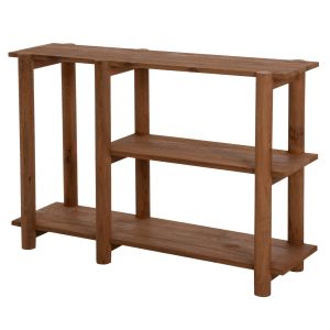 Конзола Kutai Hm9638 от масивно тиково дърво 120x35x80hcm