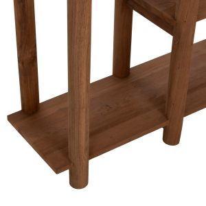 Конзола Kutai Hm9638 от масивно тиково дърво 120x35x80hcm