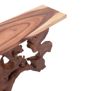 Конзола Naturally Jako Inart тиково и суарово дърво масив 120x40x80cм