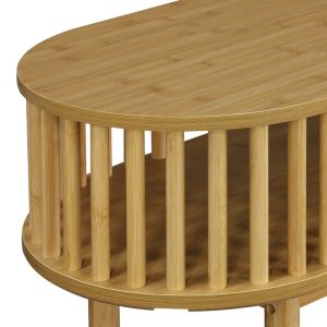 Console Nodial Mdf/bamboo in natural color 120x39x85cm
