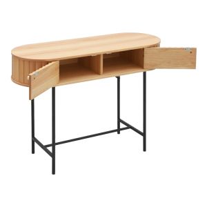 Console Zeplen Mdf-metal in oak color 100x35x75cm