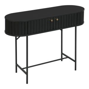 Console Zeplen Mdf-metal in black shade 100x35x75cm