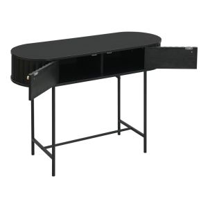 Console Zeplen Mdf-metal in black shade 100x35x75cm