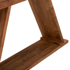 Конзола от тиково дърво Hm9555 в натурален цвят 220x50x90hcm