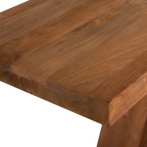 Конзола от тиково дърво Hm9555 в натурален цвят 220x50x90hcm