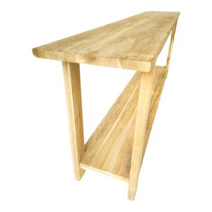 Decoza console table, teak wood, natural color, 200x40x80cm