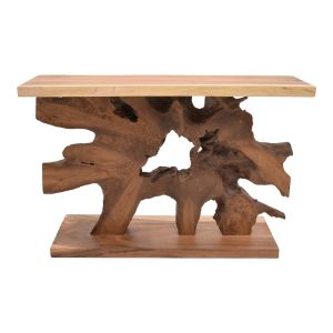 Console table Naturally Nasiol teak in natural color 120x40x75cm