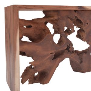 Console table Naturally teak in natural color 120x40x80cm