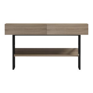 Console table Vien in Sonoma-black color 139x43x75.5cm