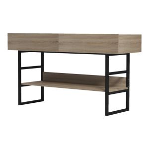 Console table Vien in Sonoma-black color 139x43x75.5cm