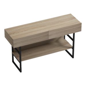 Console table Vien in Sonoma-black color 139x43x75.5cm