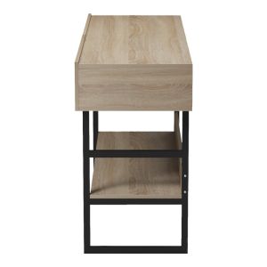 Console table Vien in Sonoma-black color 139x43x75.5cm
