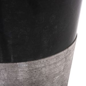 Conical sink made of black and gray marble D40x90hcmhm7808,01