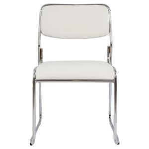 Conference office chair Hm1019.02 white color 48.5x51.5x77cm