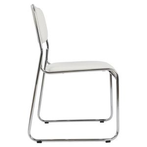 Conference office chair Hm1019.02 white color 48.5x51.5x77cm