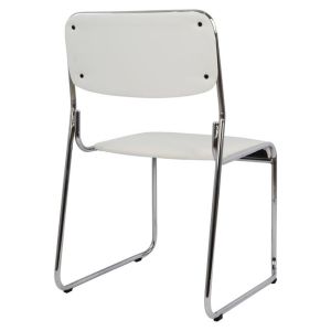 Conference office chair Hm1019.02 white color 48.5x51.5x77cm