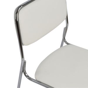 Conference office chair Hm1019.02 white color 48.5x51.5x77cm