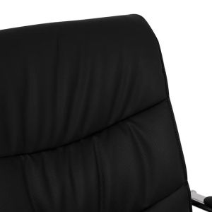 Jacob conference chair, black Pu with chrome base 57x66.5x102cm Hm1045.11