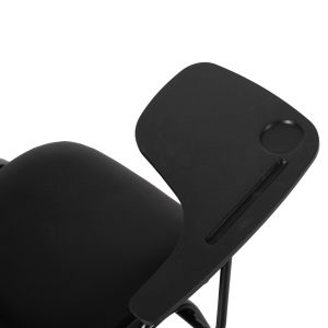 Conference chair with desk, black fabric HM11942