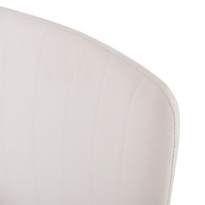 Conference chair with armrests, white 56.5x59x85cm Hm1070.02