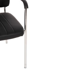 Conference chair with armrests, black 56.5x59x85cm Hm1070.01