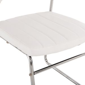 Conference chair, white 52x60x85cm Hm1071,02