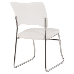 Conference chair, white 52x60x85cm Hm1071,02