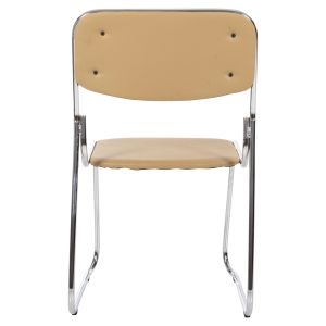 Conference/guest chair Mabel, chrome frame-mocha Pu 47x48x78hcm Hm1019,07