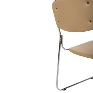 Conference/guest chair Mabel, chrome frame-mocha Pu 47x48x78hcm Hm1019,07