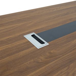 Conference table Oscar walnut/anthracite 200x100x76cm