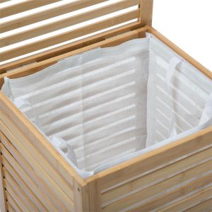 Africa laundry basket in natural color, 40x38x58cm