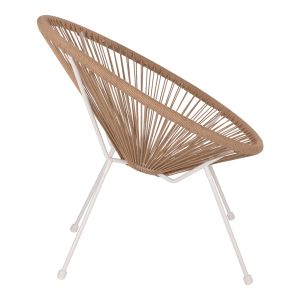 Acapulco armchair with white metal frame Hm5871,02 70x73x79cm