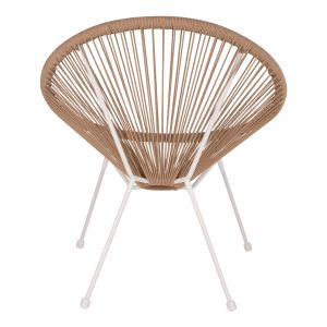 Acapulco armchair with white metal frame Hm5871,02 70x73x79cm