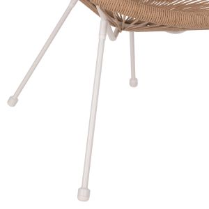Acapulco armchair with white metal frame Hm5871,02 70x73x79cm