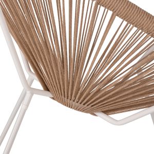 Acapulco armchair with white metal frame Hm5871,02 70x73x79cm