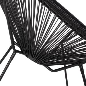 Armchair Acapulco black Hm5872,01 70x73x79cm