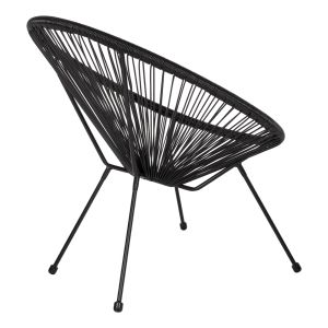 Armchair Acapulco black Hm5872,01 70x73x79cm